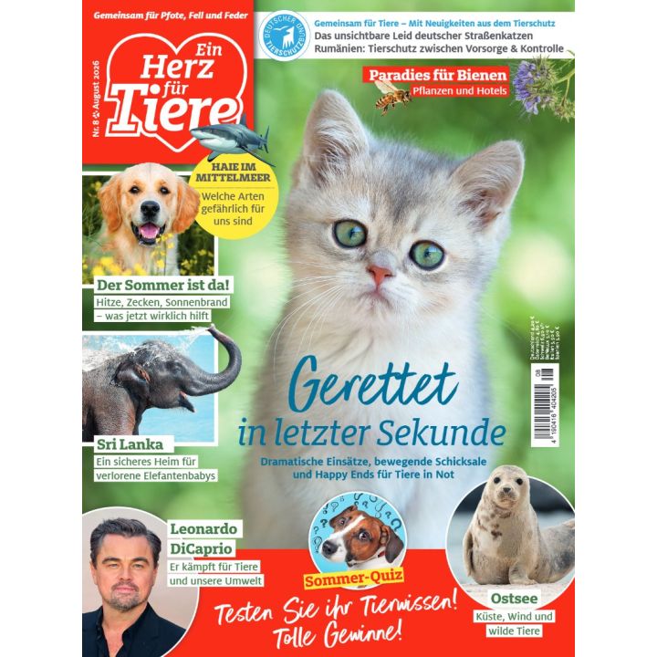 Ein Herz f&uuml;r Tiere 8/2026