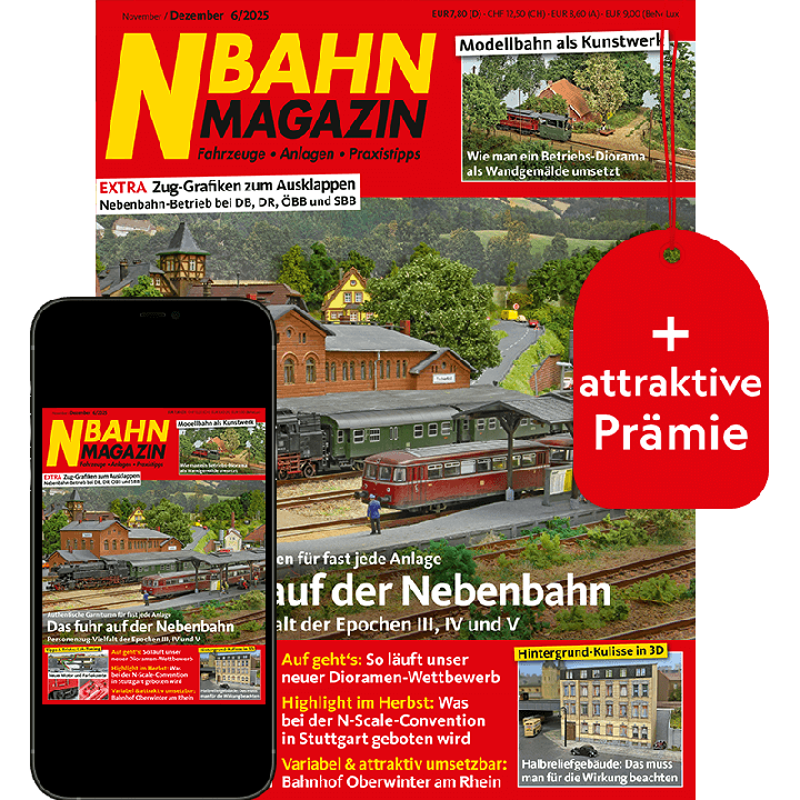N-Bahn Magazin Testabo &bdquo;Premium&ldquo; mit Geschenk f&uuml;r Sie