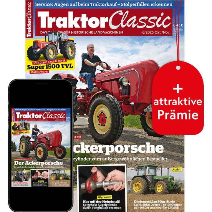 Traktor Classic Testabo &bdquo;Plus&ldquo; mit Geschenk f&uuml;r Sie